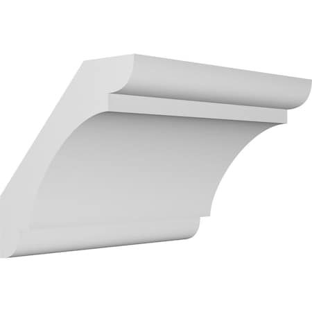 Ekena Millwork 6-in. W x 38-in. D x 38-in. H Olympic Architectural Grade PVC Knee Brace BRCP06X38X38OLY